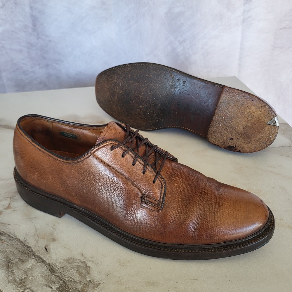 Florsheim Imperial Size 9.5 B V Cleat Derby Blucher Honey Brown
